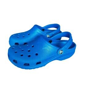 Crocs Classic Clog Shoes Blue Womens 8-9 Mens 6-7
